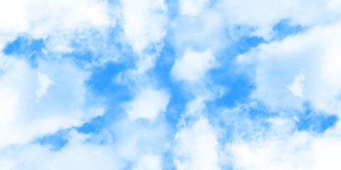 Wall Mural - blue sky with clouds. light sky blue shades watercolor background. sky nature landscape background. 