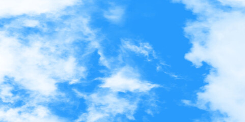 Wall Mural - blue sky with clouds. light sky blue shades watercolor background. sky nature landscape background. 