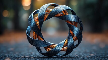 Abstract Design on Paved Path