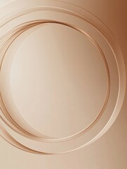 Poster - Minimalist circular recycling loop symbolizing sustainable consumption with ample space for informative text