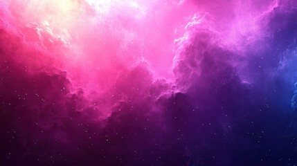 Wall Mural - ethereal cosmic cloudscape in vibrant shades of pink purple and blue creating a dreamy celestial pan