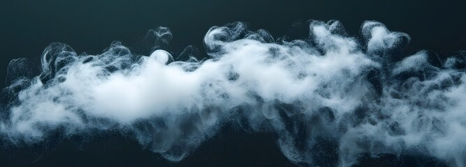 Wall Mural - a soft puff of baby powder forming an ethereal mist on an isolate background