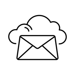 Wall Mural - email linear icon. envelope icon. editable stroke. vector illustration