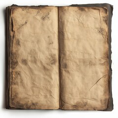 Aufkleber - Antique Open Book with Aged Paper Texture for Backgrounds and Overlays, Perfect for Vintage or Historical Projects.