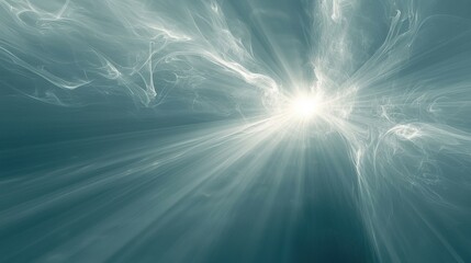 Sticker - wispy transparent smoke abstract background with curling patterns and light effects for artistic and