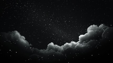 Sticker - cosmic abstract background featuring swirls of stars and clouds in a dark atmospheric setting for cr