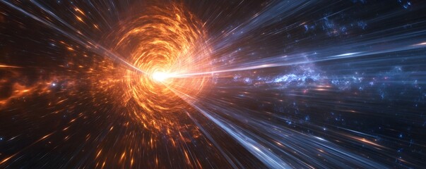Wall Mural - a cosmic wave of energy spreading through the galaxy