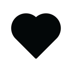 Wall Mural - heart icon, love symbol isolated on transparent background, icon for app or web site, heart PNG