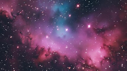 Wall Mural - background with stars and nebula