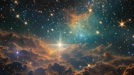 background with stars and nebula