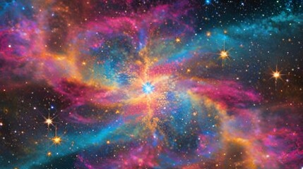 background with stars and nebula