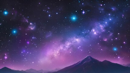 Wall Mural - background with stars and nebula
