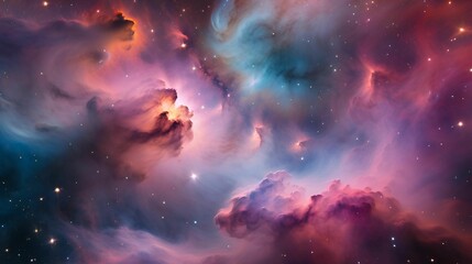 background with stars and nebula