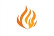 © Mufarokah - Abstract flame design, fiery icon, white background, graphic design, website logo