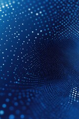 Captivating blue abstract background with glowing dots creating a futuristic and dynamic visual effect perfect for tech and science themes