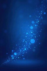 Wall Mural - abstract blue glowing particle stream background image for design projects and presentations