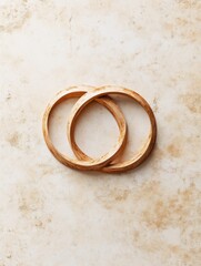 Fototapete - Circular recycling loop symbolizing sustainable consumption and the infinite cycle on a minimalist background
