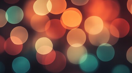 Wall Mural - Abstract bokeh background with warm and cool colors.