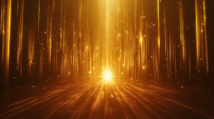 Wall Mural - radiant glow light burst effect. realistic golden digital lens flare light effect. starlight rise on