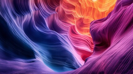 Wall Mural - vivid colors swirl in a mesmerizing landscape. this vibrant abstract design captivates with its flow