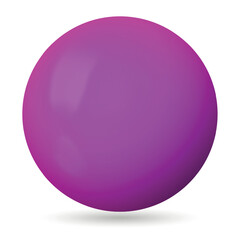 Wall Mural - glass pink ball or precious pearl. glossy realistic ball, 3d sphere. abstract vector illustration hi