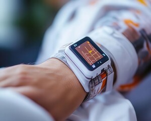 a patient wearing a medical device to monitor glucose levels in realtime, medical devices, smart and