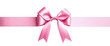 © Arthur Woods - Elegant pink ribbon with a bow isolate on transparent background, png, cutout