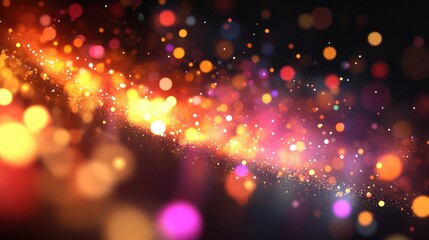 Wall Mural - abstract sparkling galaxy shimmering lights and cosmic dust