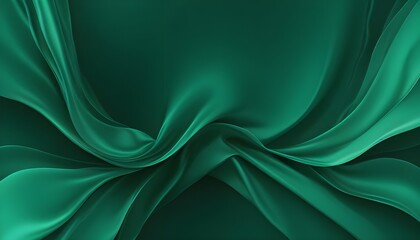 Leinwandbilder - An abstract background with a single solid color of luxurious and elegant emerald green