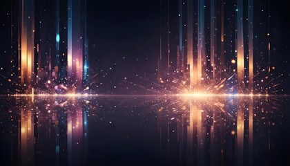Leinwandbilder - An abstract background with sparkling and luxurious reflection light effects