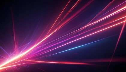 Leinwandbilder - An abstract background with strong and sharp laser light effects