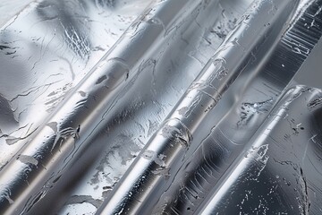 Wall Mural - Modern Elegant Design with Sleek Industrial Silver Texture
