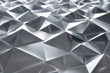 Wall Mural - Stylish Silver Rhombus Background for Modern Technology and Data Science Designs