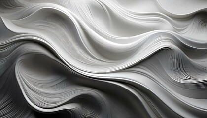 Leinwandbilder - abstract background light grey swirling waves.
