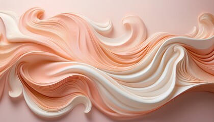 Leinwandbilder - abstract background vector illustration. abstract background light peach and white with swirling waves.