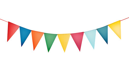 Fototapete - triangular flag on transparent background