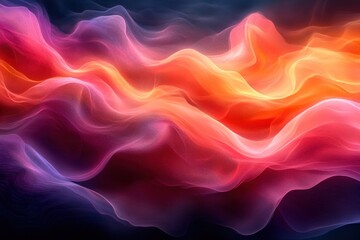 Wall Mural - abstract swirling colors, dynamic flowing lines, vibrant background