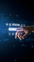 update software application upgrade technology concept. software update or operating system, patch u