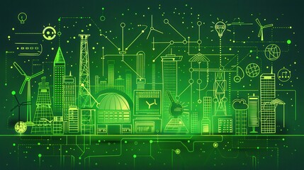Poster - Green hydrogen as an alternative fuel source powered by renewable energy from wind and solar infrastructure