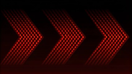 Wall Mural - red neon frame with arrows, empty space, ultraviolet light, retro style, fashion show stage. abstrac