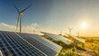 © Leo - Wind turbines and solar panels symbolize a sustainable future powered by clean energy.