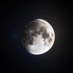 Wall Mural - 08030846 16 majestic full moon eclipsing into a crescent, surreal lighting effects, ultra-hd texture