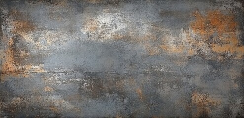 Aufkleber - Dark Gray and Brown Metallic Grunge Texture Background