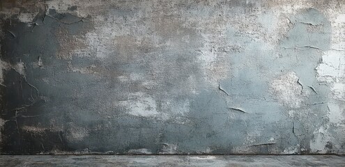Aufkleber - Dark Grey Blue Grunge Metal Wall Texture