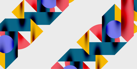 Aufkleber - Vibrant abstract background circles with smooth gradients, creating a dynamic and modern design. Ideal for creative, tech, or contemporary-themed projects