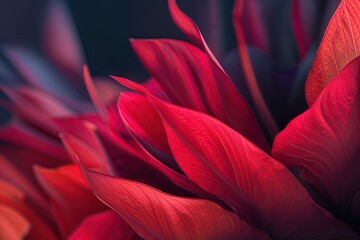 Wall Mural - Vibrant Warm Red Color Gradient Abstract Canvas Background with Soft Blur Effect