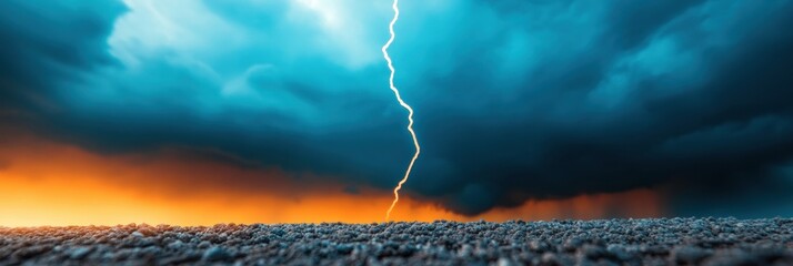 Aufkleber - Climate Crisis Visualization Electrifying Atmospheric Power Dynamics in 8K Ultra-Resolution - Immersive Natural Phenomena Documentary Content for Environmental Awareness