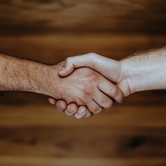 Leinwandbilder - Authentic Diversity and Collaboration Dynamic Professional Handshake Visualizing Inclusive Workplace Connections, Empowerment, and Cross-Cultural Business Synergy