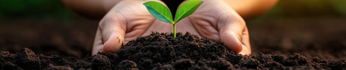 Aufkleber - Regenerative Green Future Nurturing Eco-Resilience with Climate-Positive Sapling Cultivation - Sustainable Growth Narrative for Global Environmental Campaigns