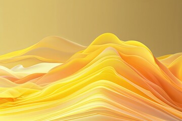 Wall Mural - Bright Yellow Gradient Overlay with Vivid Layers and Smooth Blend